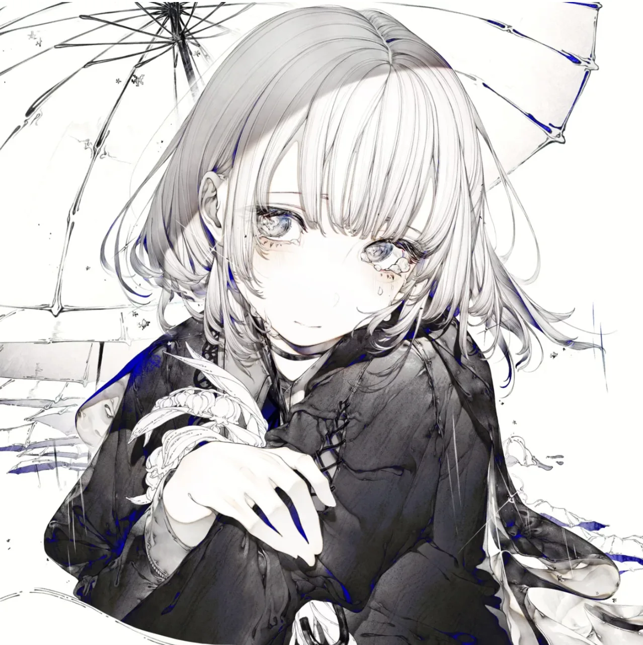 雨傘に哭く